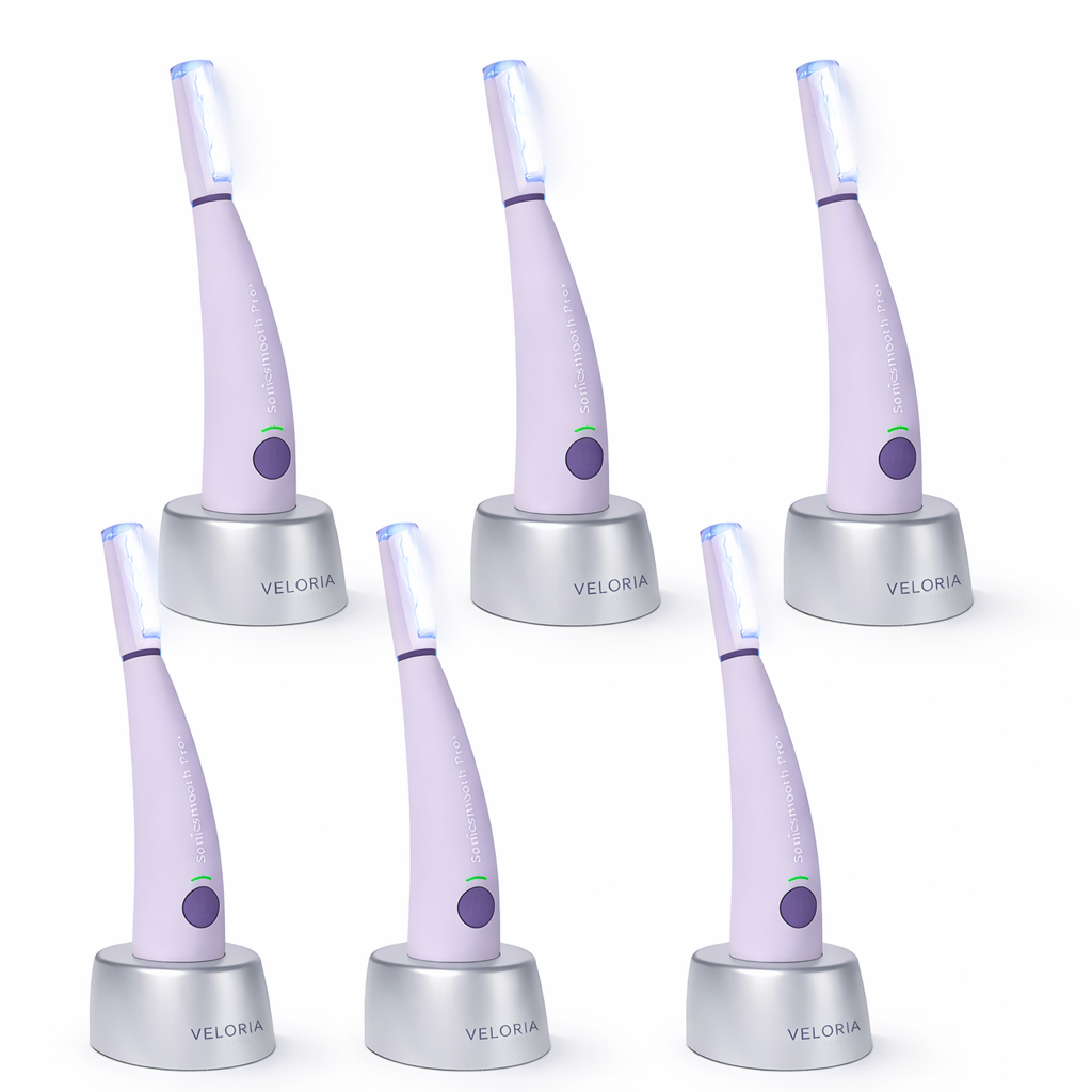 Veloria™ Rasoir Visage Liftant | Peau lisse, rides atténuées et teint lumineux en 3 minutes !