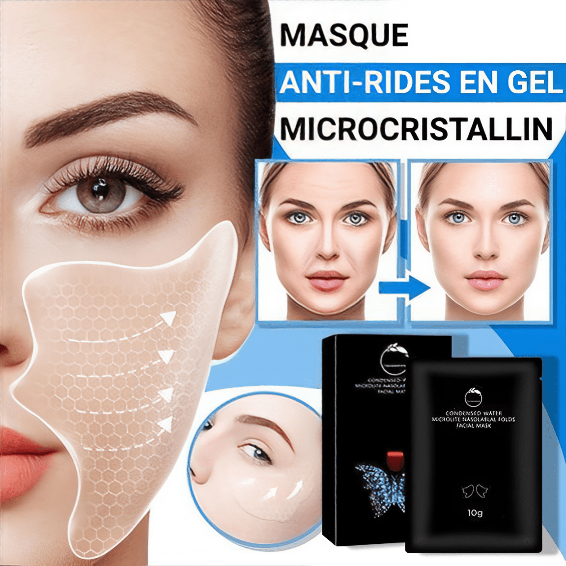 HeathCare™ Masque Anti-rides En Gel Microcristallin | Efface les rides en 5 minutes!
