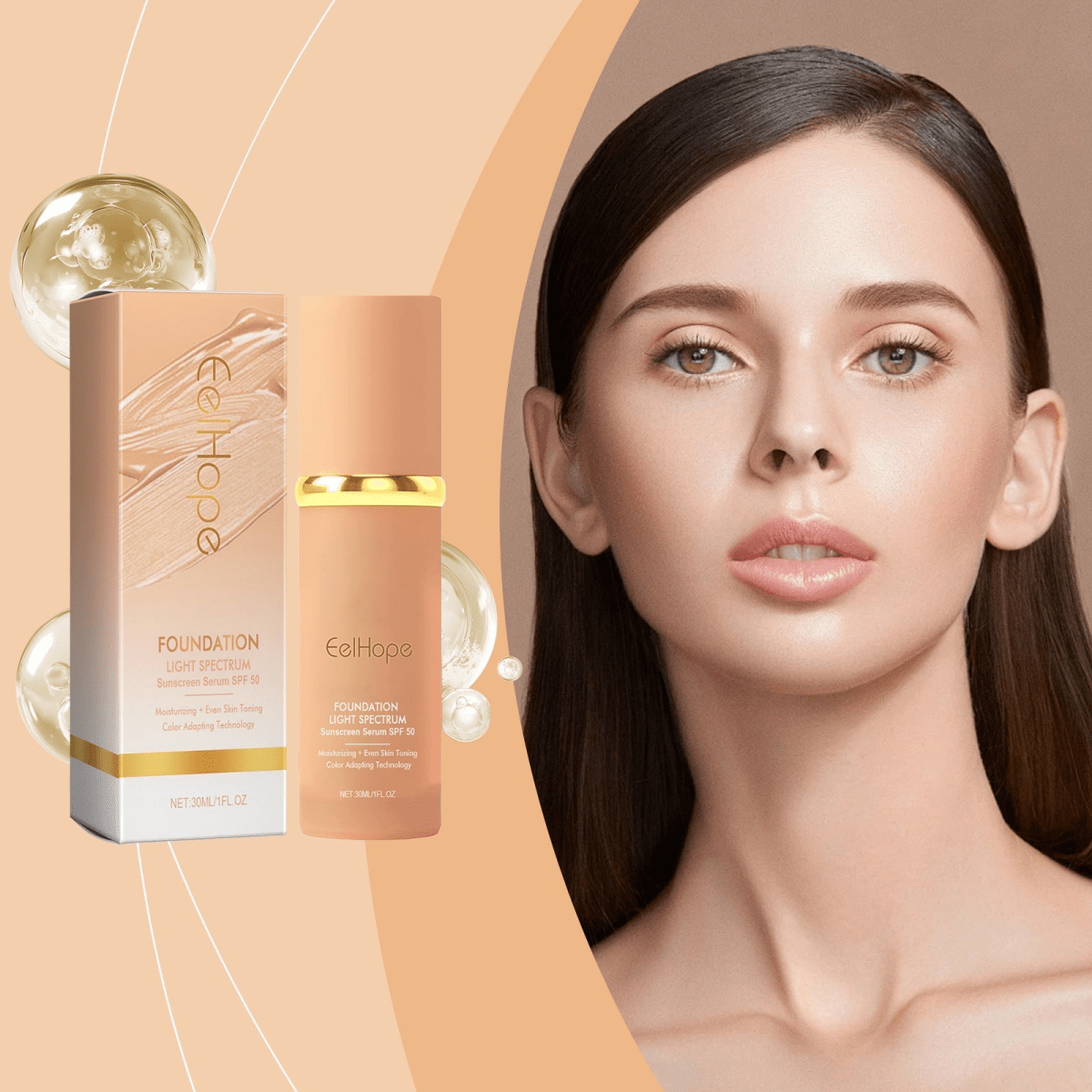 CelHope™ Le fond de teint qui s'adapte à votre teint | Efface les rides, hydrate et protège la peau des rayons UV nocifs!