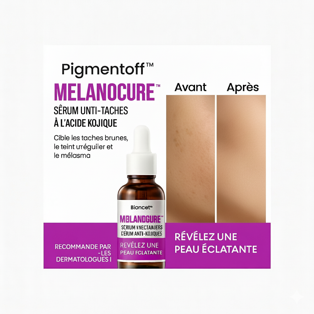 Pigmentoff™ Sérum Anti-Taches à l’Acide Kojique | Efface les taches brunes en 3 jours – même sur une peau marquée depuis 10 ans!