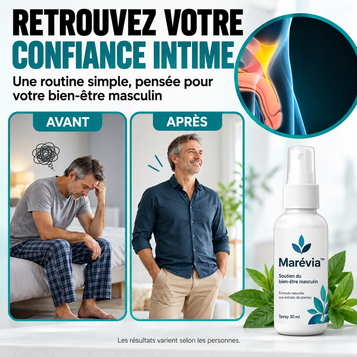 Marévia™ Spray Érection aux Algues Marines Concentrées | Retrouvez une érection puissante en 43 secondes!