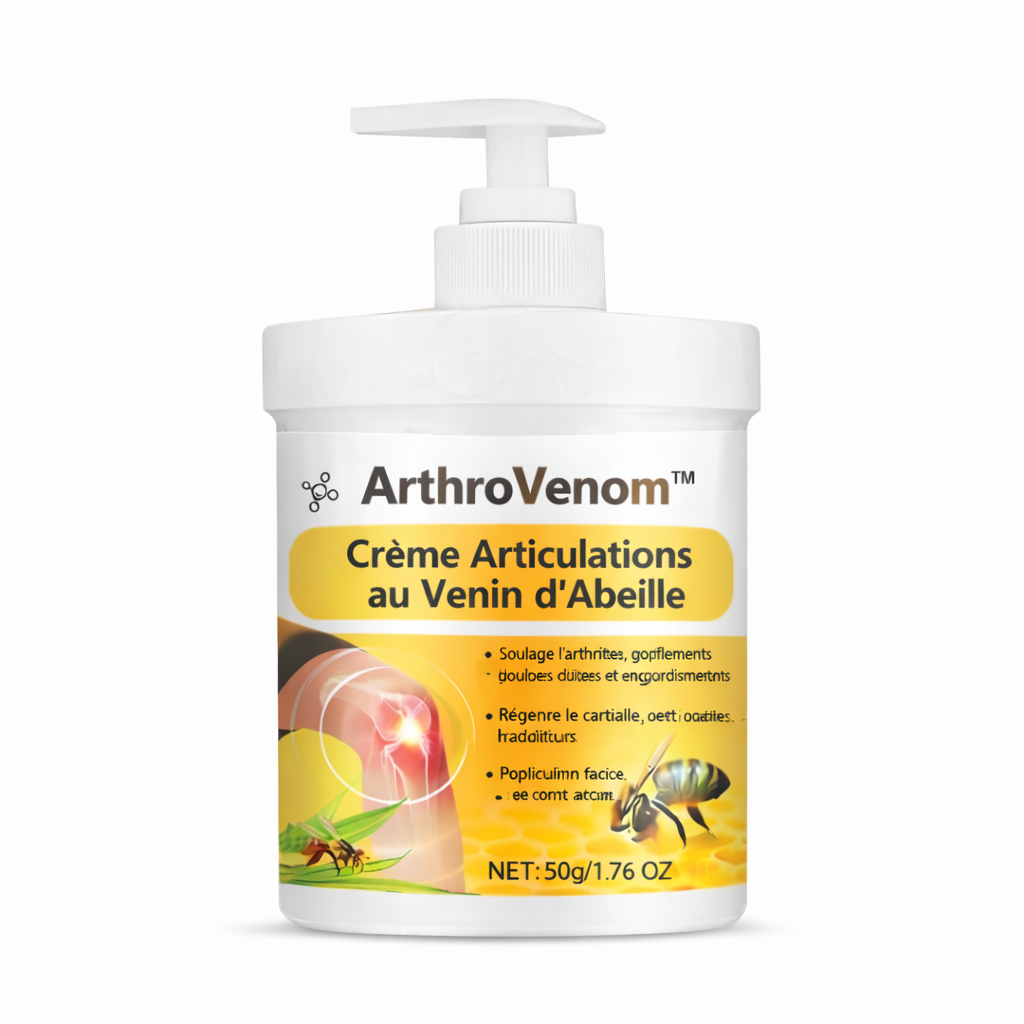 ArthroVenom™ Crème Articulations au Venin d’Abeille | Répare vos articulations et supprime la douleur dès la première application !