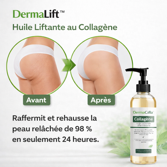 DermaLift™ Huile Liftante au Collagène | Raffermit et lifte la peau relâchée jusqu’à 98 % en 24 heures !