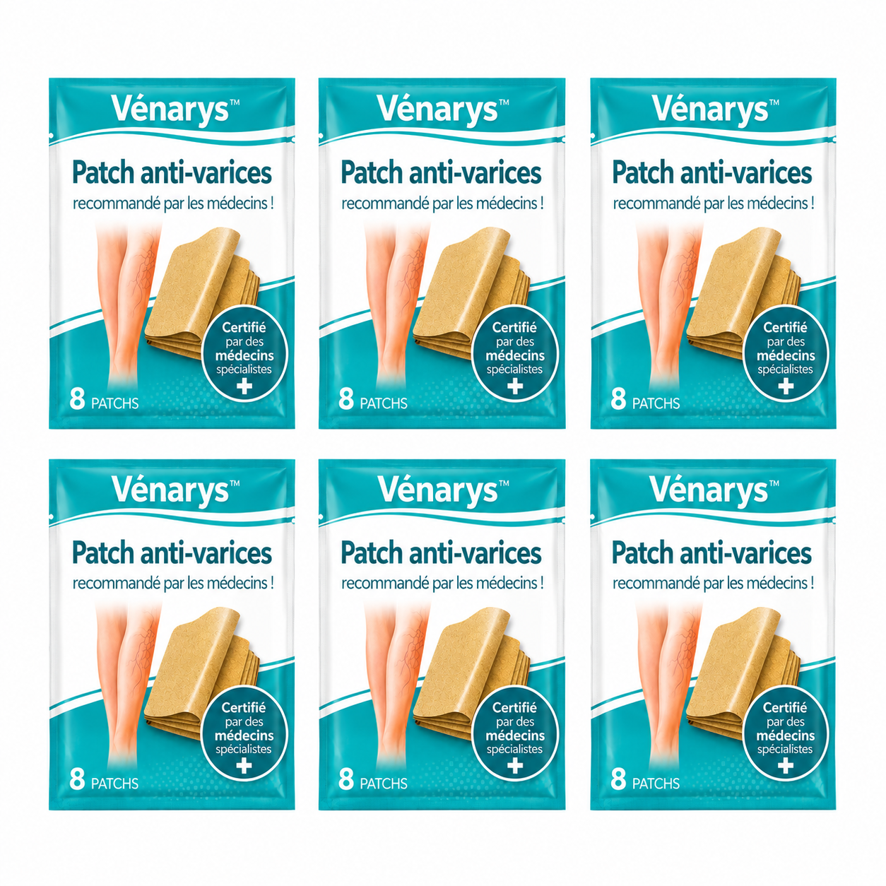 Vénarys™ Patch Anti-Varices | Faites disparaître varices et douleurs de jambes en 3 minutes !
