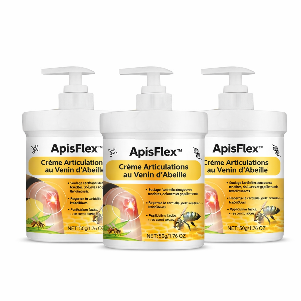 ApisFlex™ Crème Articulations au Venin d’Abeille | Éliminez la douleur articulaire en quelques minutes !