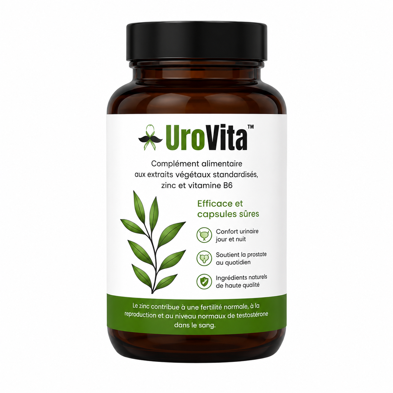 UroVita™ Capsules Prostate au Palmier | Réduisez l'inflammation de la prostate jusqu'à 95 % en 5 jours !