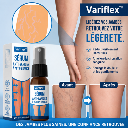 Variflex™ Sérum Anti-Varices à Action Rapide | Élimine 95% des varices visibles en 4 jours !