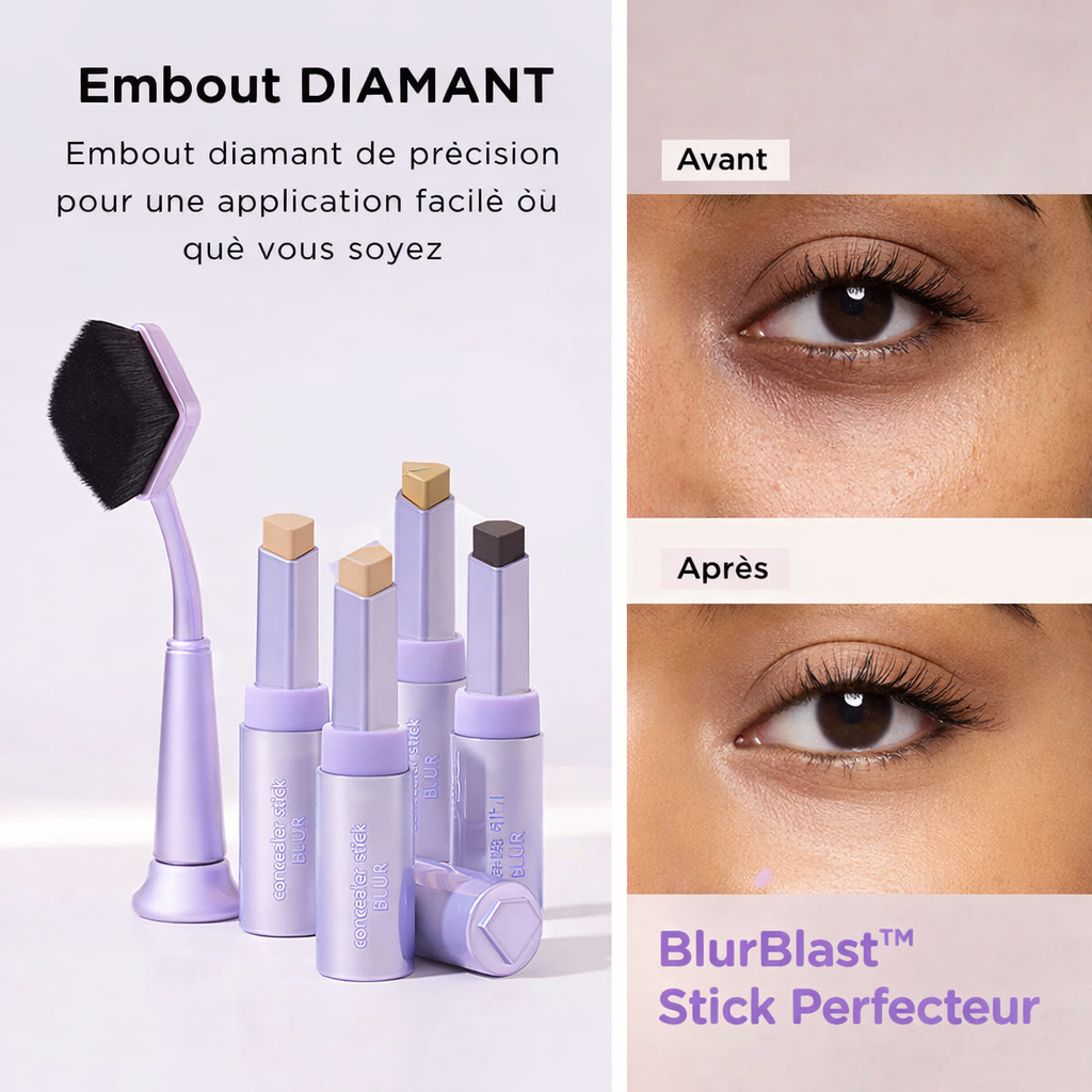 BlurBlast™ Stick Perfecteur | Efface boutons, pores et défauts en seulement 3 secondes !