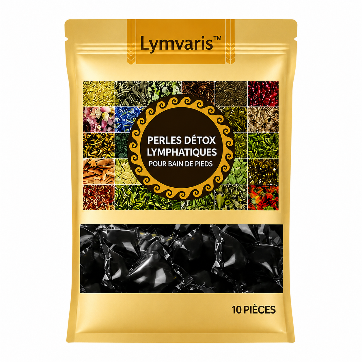 Lymvaris™ Perles Détox Lymphatique pour Bain de Pieds | Drainez les toxines et retrouvez une énergie totale en 20 minutes !