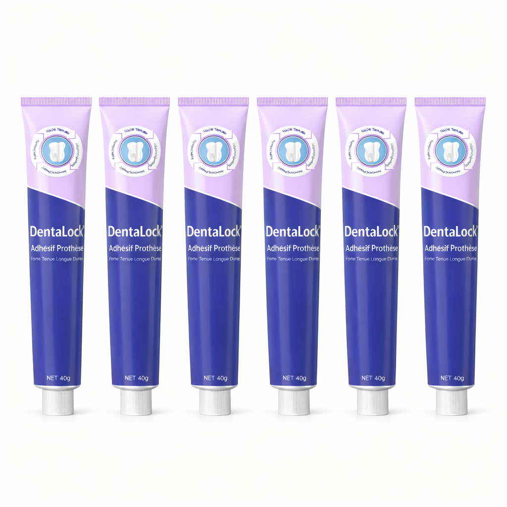 DentaLock™ Adhésif Prothèse | Fixez votre dentier pendant 96 heures sans bouger !