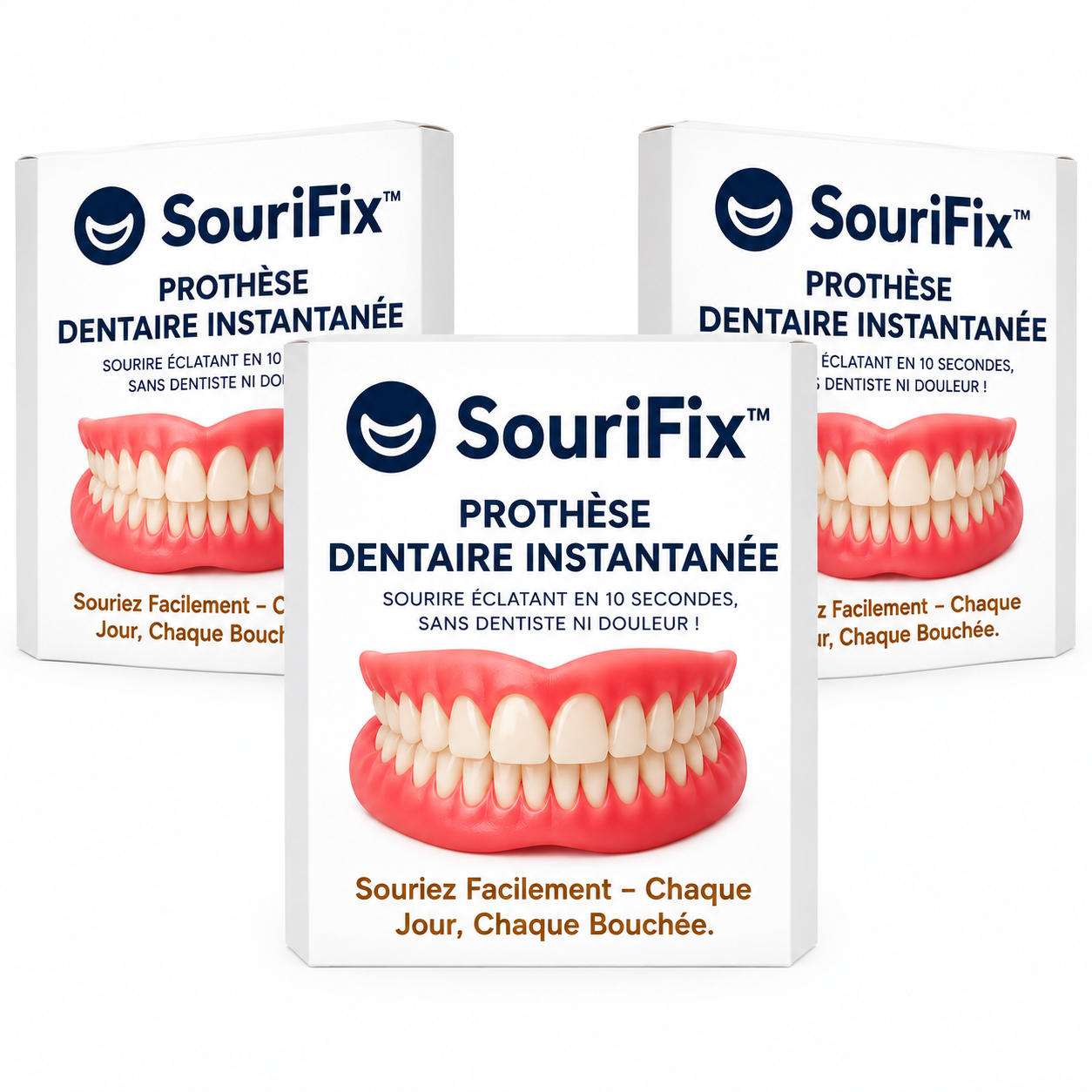 SouriFix™ Prothèse Dentaire Instantanée | Retrouvez un sourire éclatant en 10 secondes, sans dentiste ni douleur !
