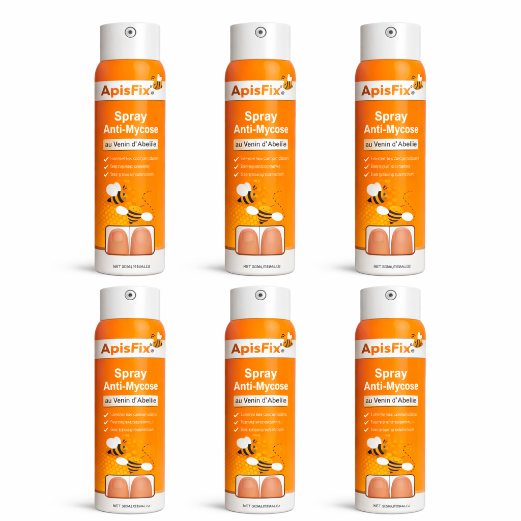 ApisFix™ Spray Anti-Mycose au Venin d’Abeille | Éliminez les champignons des ongles en seulement 7 jours !