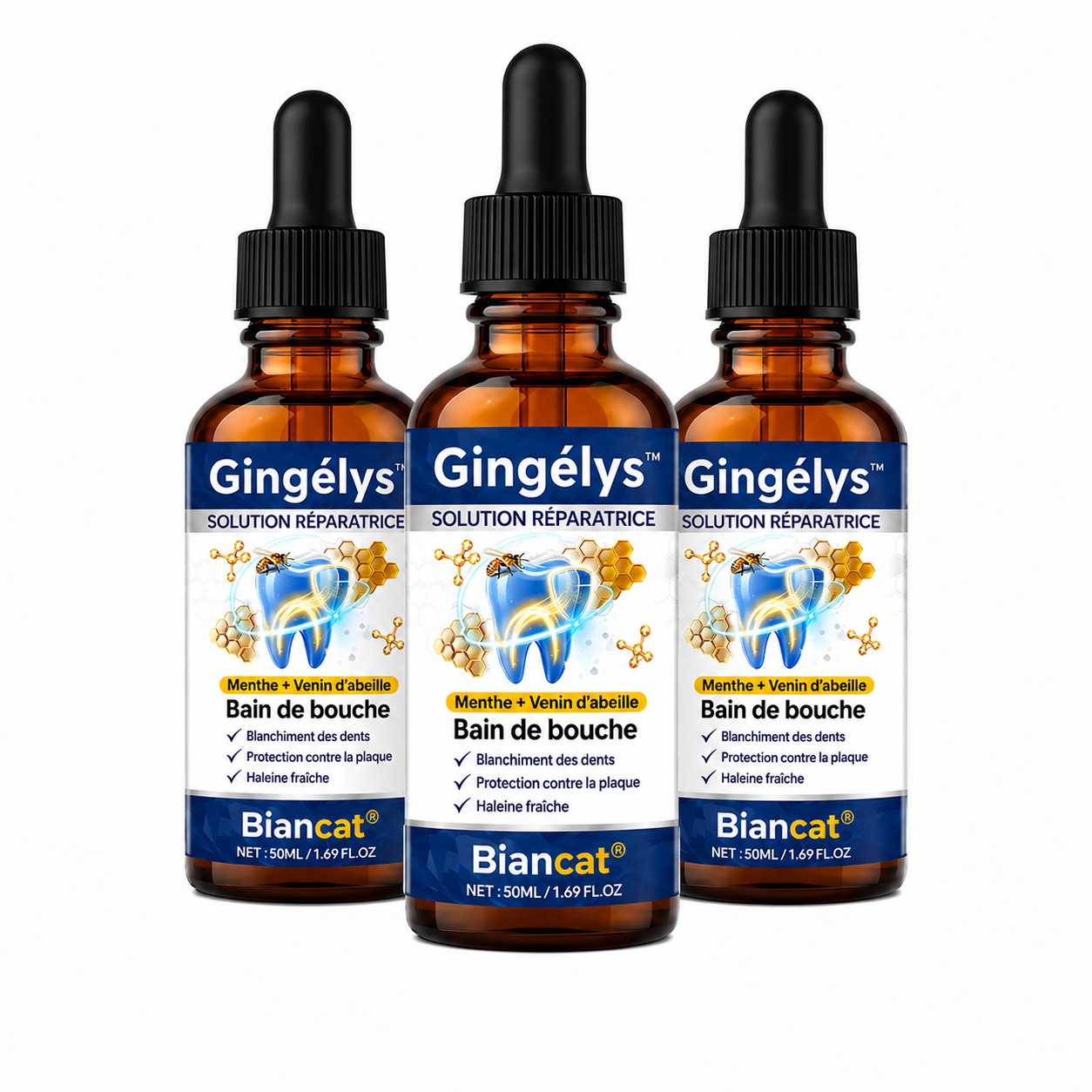 Gingélys™ Solution Réparation Buccale | Stoppez le déchaussement et renforcez vos gencives en quelques jours !