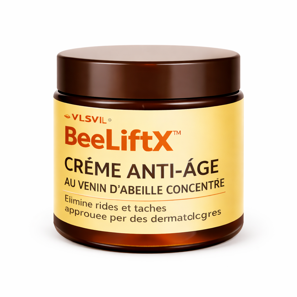 BeeLiftX™ Crème Anti-Âge au Venin d’Abeille Concentré | Efface rides et taches et rajeunit la peau en 3 minutes chrono !