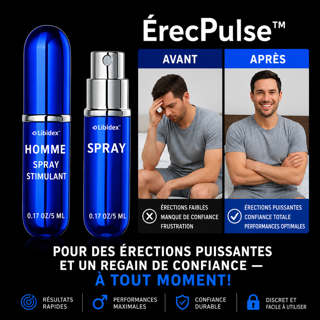 ErecPulse™ Spray Stimulant Masculin | Pour des érections puissantes et un regain de confiance – à tout moment!
