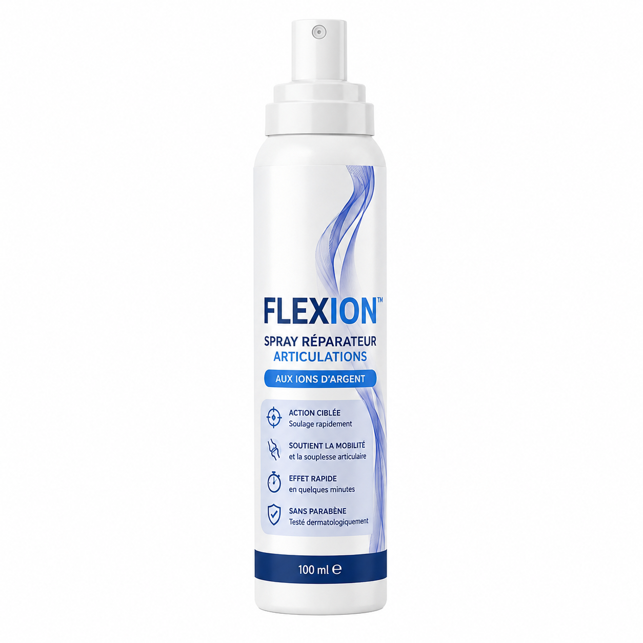 FlexIon™ Spray Réparateur Articulations aux Ions d’Argent | Réparez les articulations et stoppez la douleur en 3 minutes !