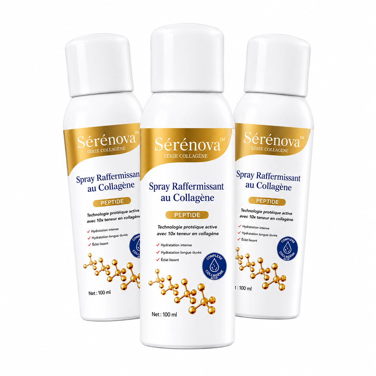 Sérénova™ Spray Raffermissant au Collagène | Raffermissez, lissez et hydratez votre peau relâchée en quelques jours !