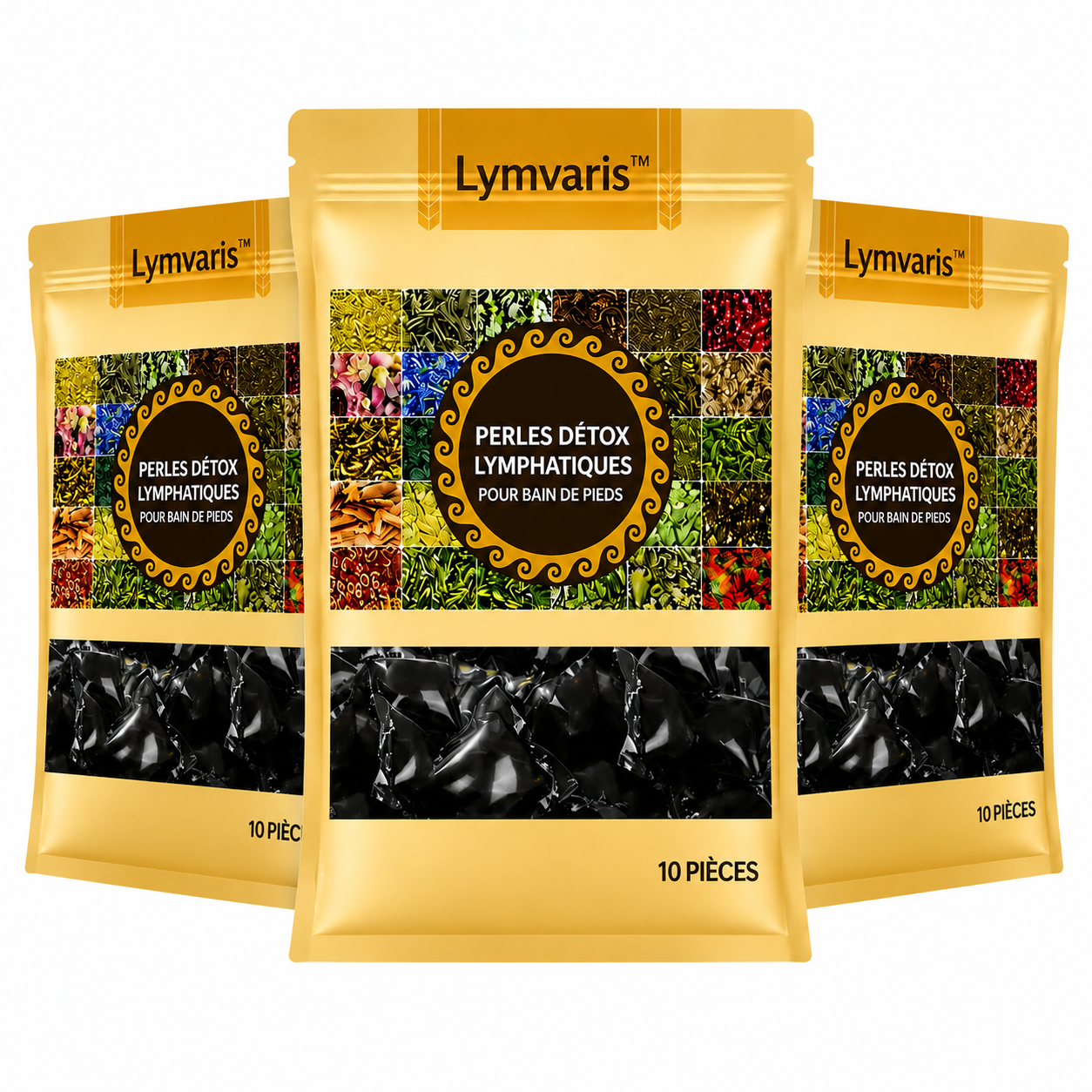 Lymvaris™ Perles Détox Lymphatique pour Bain de Pieds | Drainez les toxines et retrouvez une énergie totale en 20 minutes !