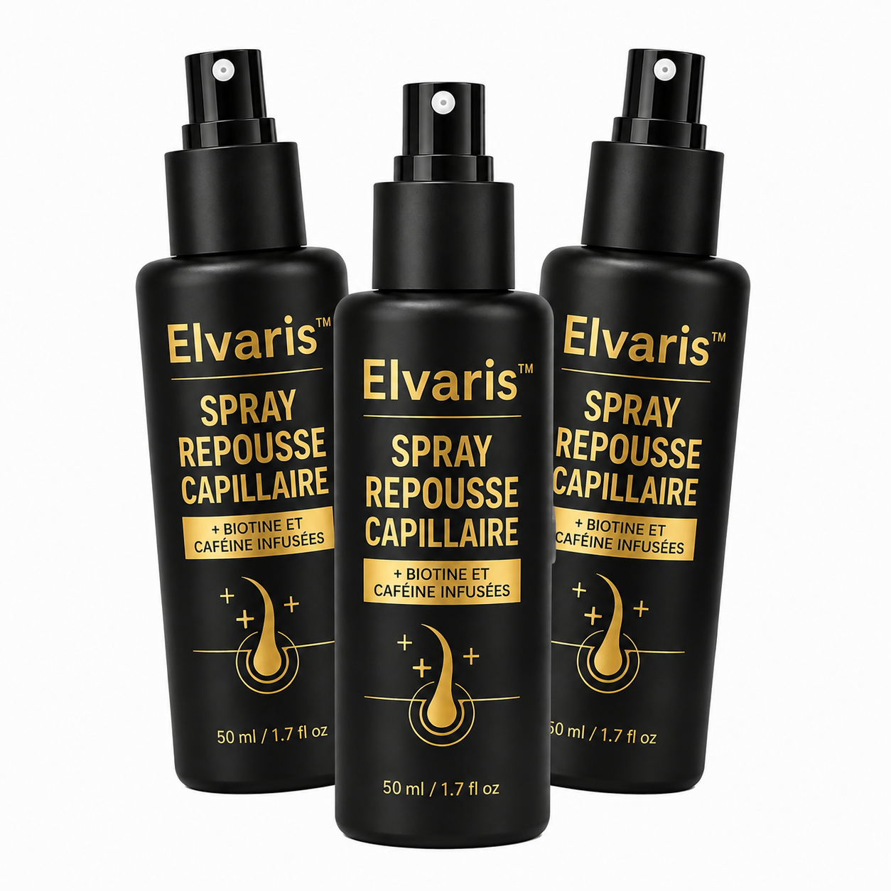 Elvaris™ Spray Repousse Capillaire | Retrouvez des cheveux plus denses en seulement 14 jours !