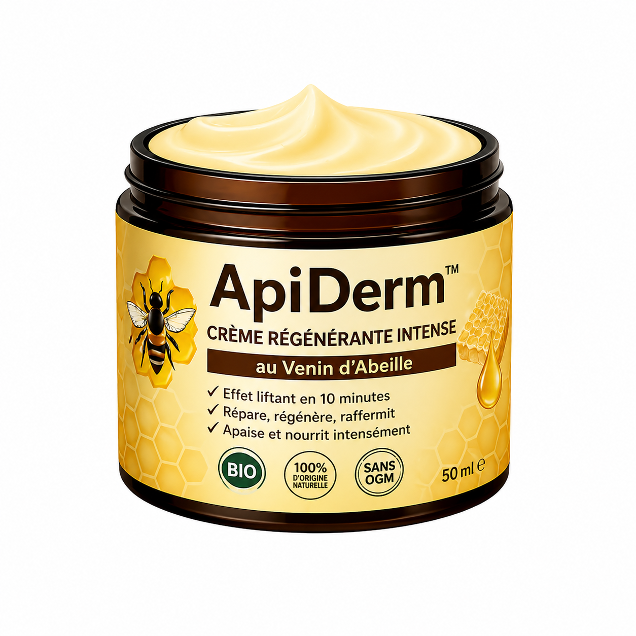 ApiDerm™ Crème Régénérante Intense | Répare et raffermit votre peau en 10 minutes !
