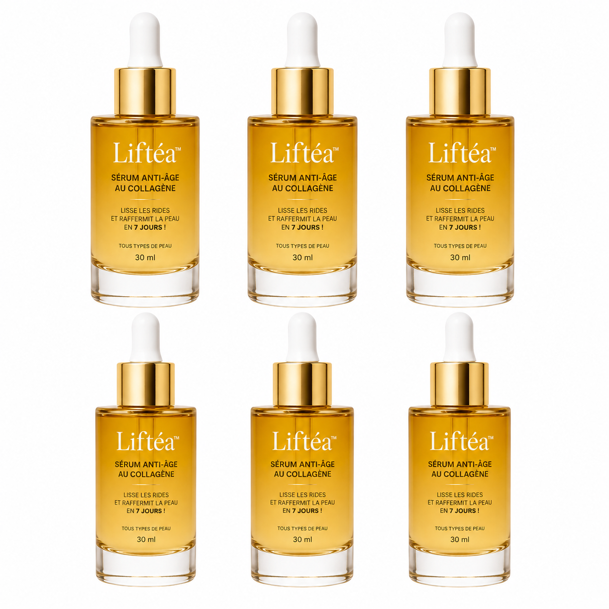 Liftéa™ Sérum Anti-Âge au Collagène | Lisse les rides et raffermit la peau en 7 jours !