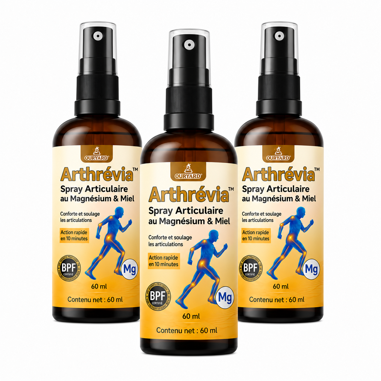 Arthrévia™ Spray Articulaire au Magnésium & Miel | Répare vos articulations douloureuses en 10 minutes!