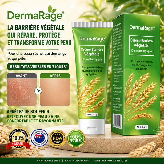 DermaRage™ Crème à l’Avoine Colloïdale | Stoppez les démangeaisons, calmez les rougeurs et retrouvez une peau lisse sans stéroïdes !