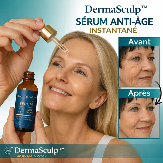 DermaSculp™ Sérum Anti-Âge Instantané | Efface 99,7 % des rides en 15 heures