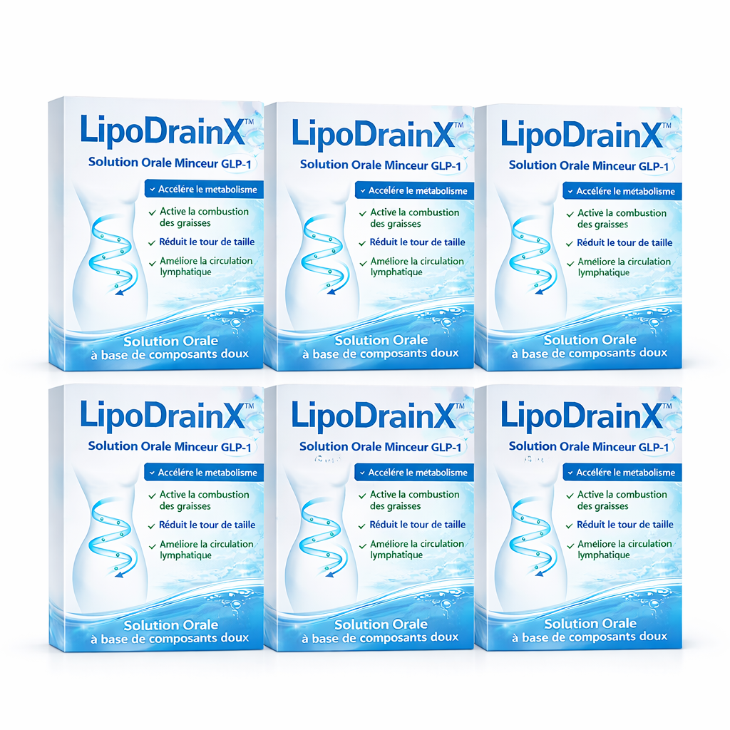 LipoDrainX™ Solution Orale Minceur GLP-1 | Fait fondre le gras, régénère vos organes et libère vos articulations en 10 minutes chrono !