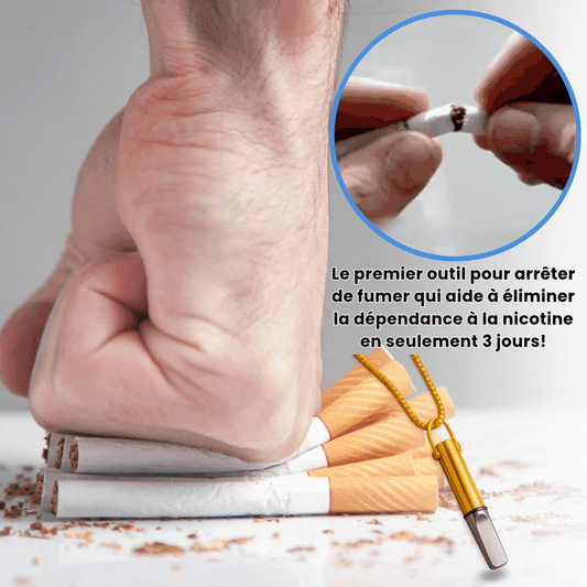 Smoklair™ Collier Anti-Nicotine par Thérapie Magnétique | Coupez votre envie de fumer en 3 jours chrono !