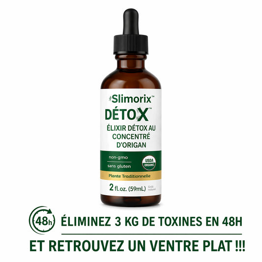 DetoxX™ Élixir Détox au Concentré d’Origan | Éliminez 3 kg de toxines en 48h et retrouvez un ventre plat !