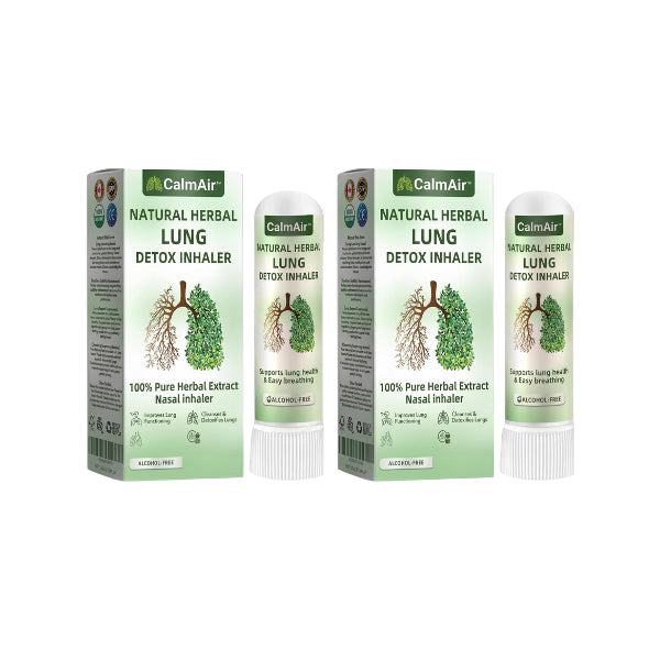 Inhalateur de détoxification pulmonaire CalmAir™ | 97 % de contaminants en moins : respirez librement en seulement 15 minutes !
