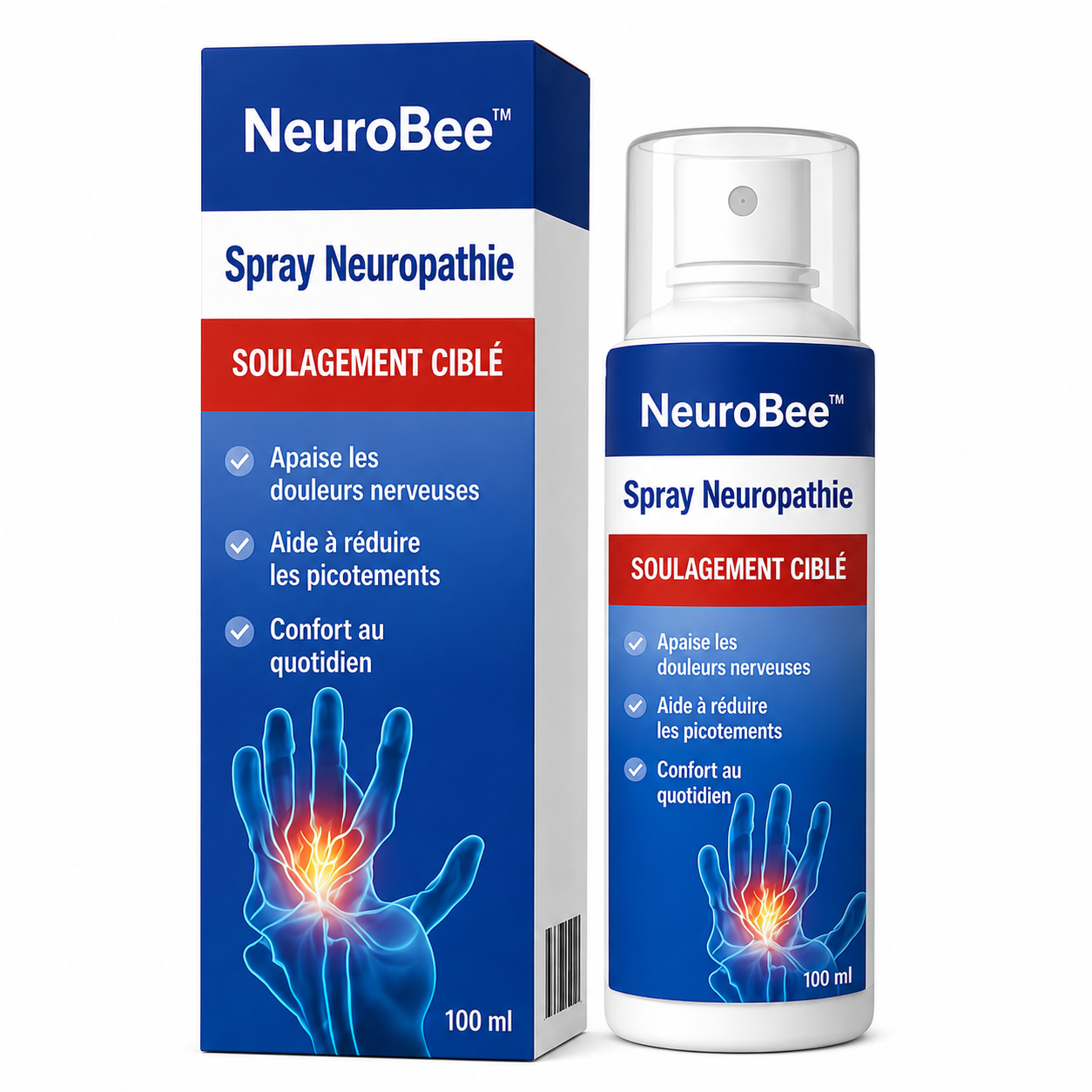 NeuroBee™ Spray Neuropathie | Stoppe les picotements et engourdissements dès la première application!