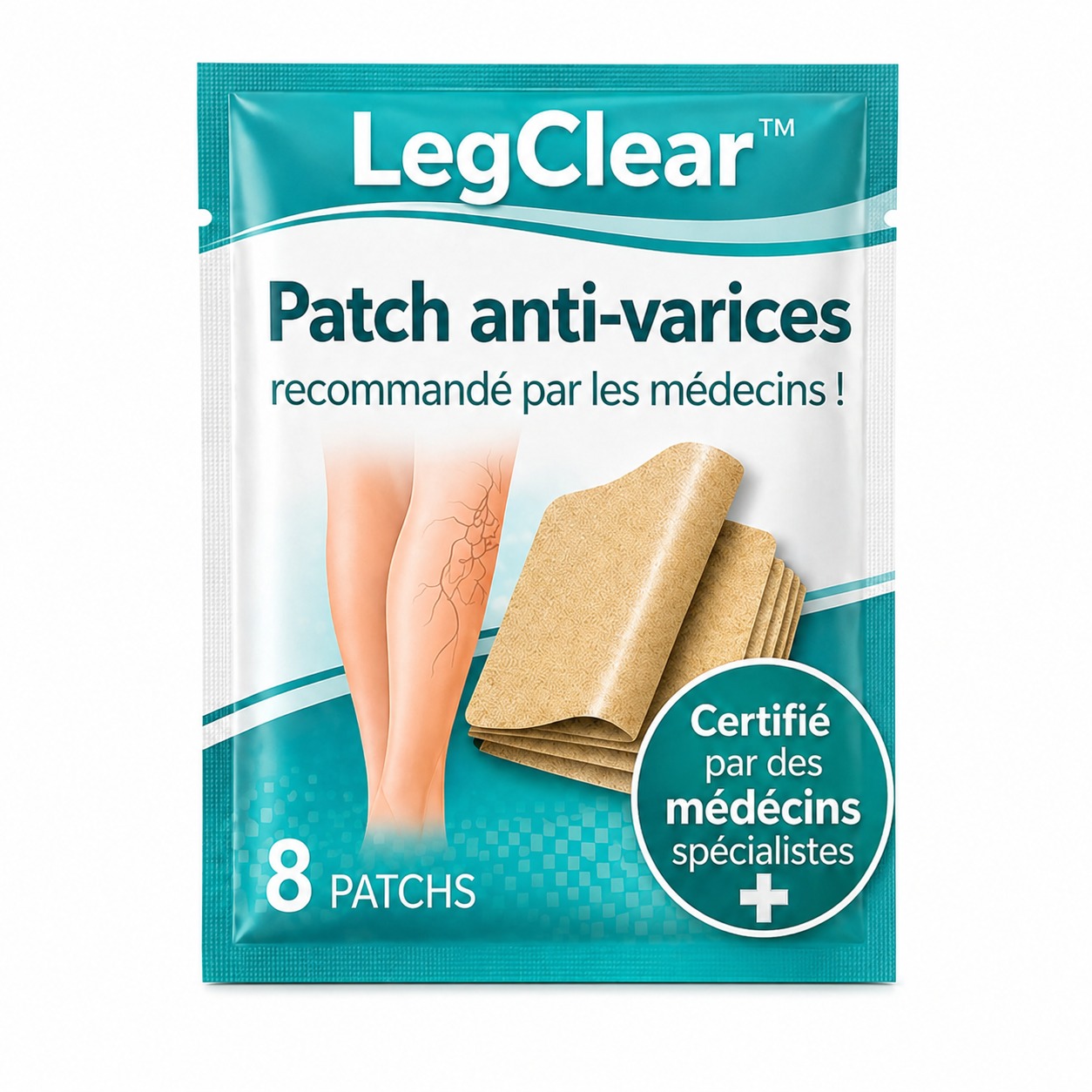 LegClear™ Patch Anti-Varices | Faites disparaître varices et douleurs de jambes en 3 minutes !