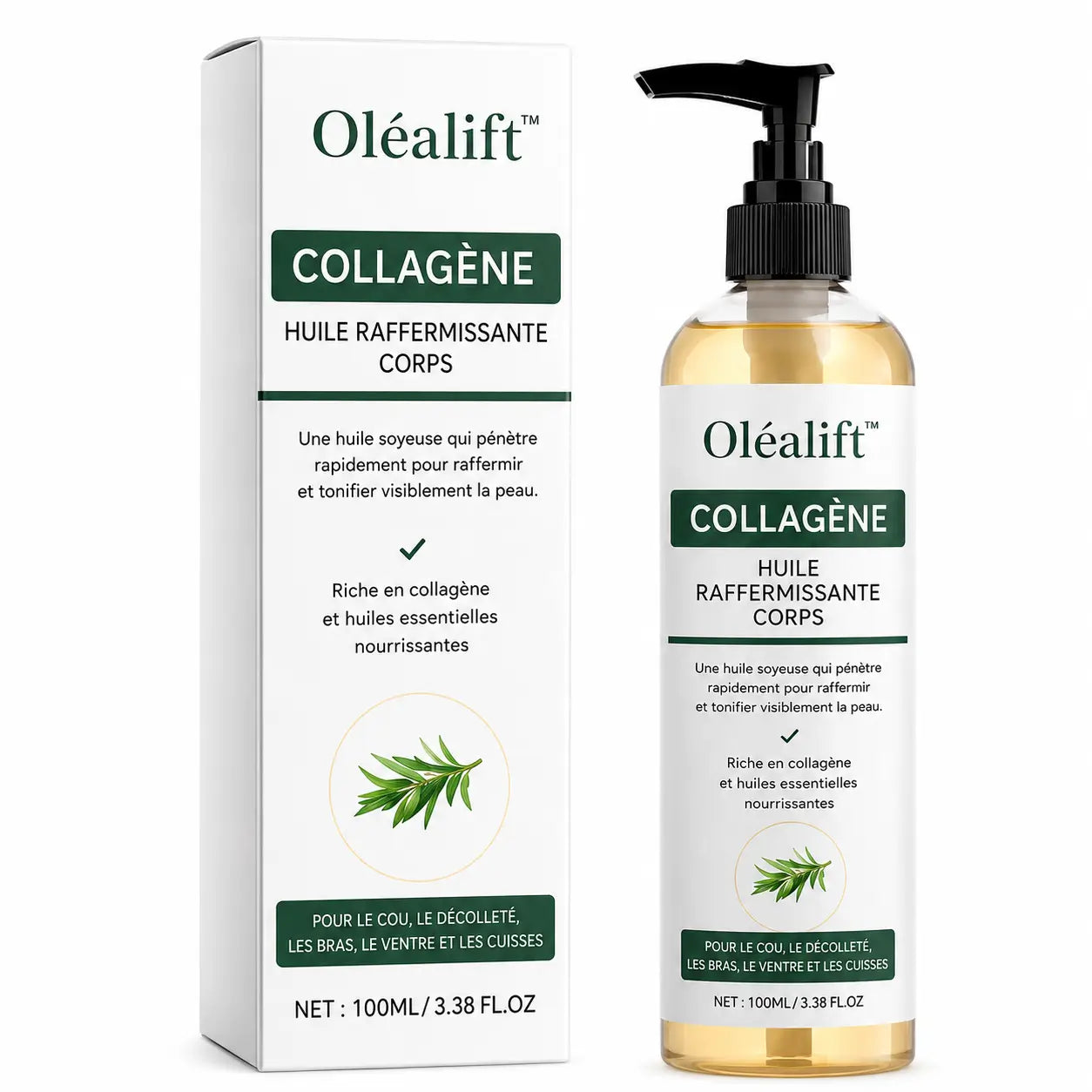 Oléalift™ Huile Raffermissante Corps | Raffermit et affine la peau relâchée de 98 % en 24 heures !