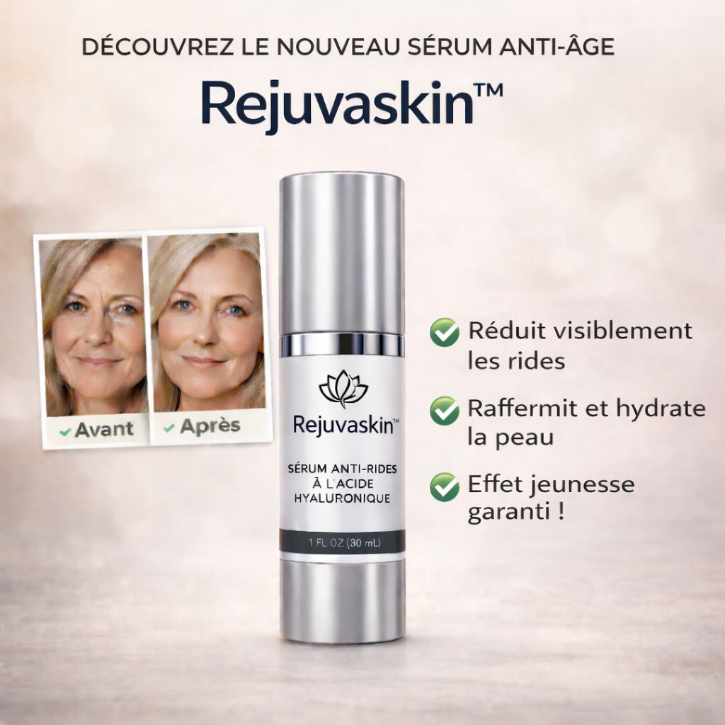 Rejuvaskin™ Sérum Rajeunissement Rapide | Lisse les rides et raffermit la peau en seulement 48 heures!
