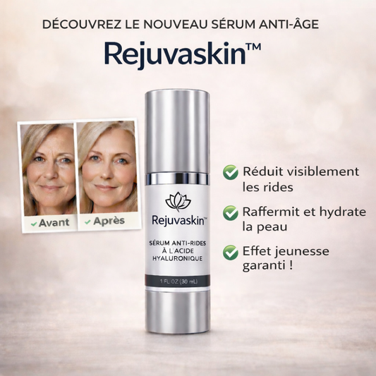Rejuvaskin™ Sérum Rajeunissement Rapide | Lisse les rides et raffermit la peau en seulement 48 heures!