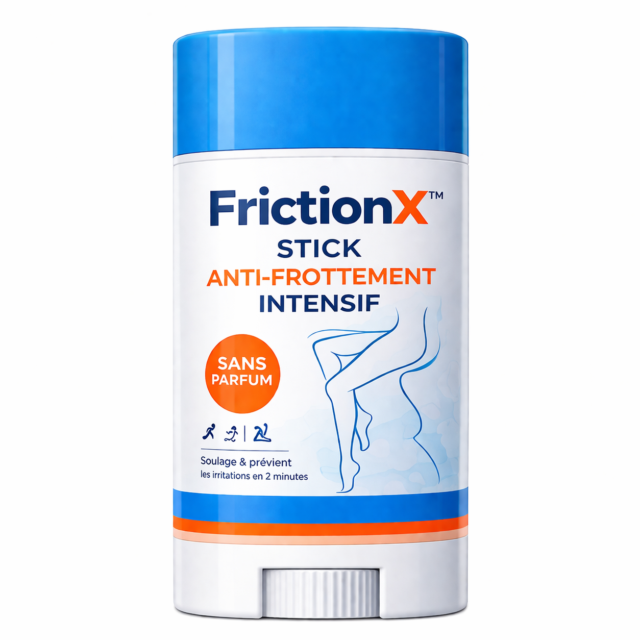 FrictionX™ Stick Anti-Frottement Intensif | Stoppez la douleur, les rougeurs et les irritations en 2 minutes et retrouvez un confort immédiat !