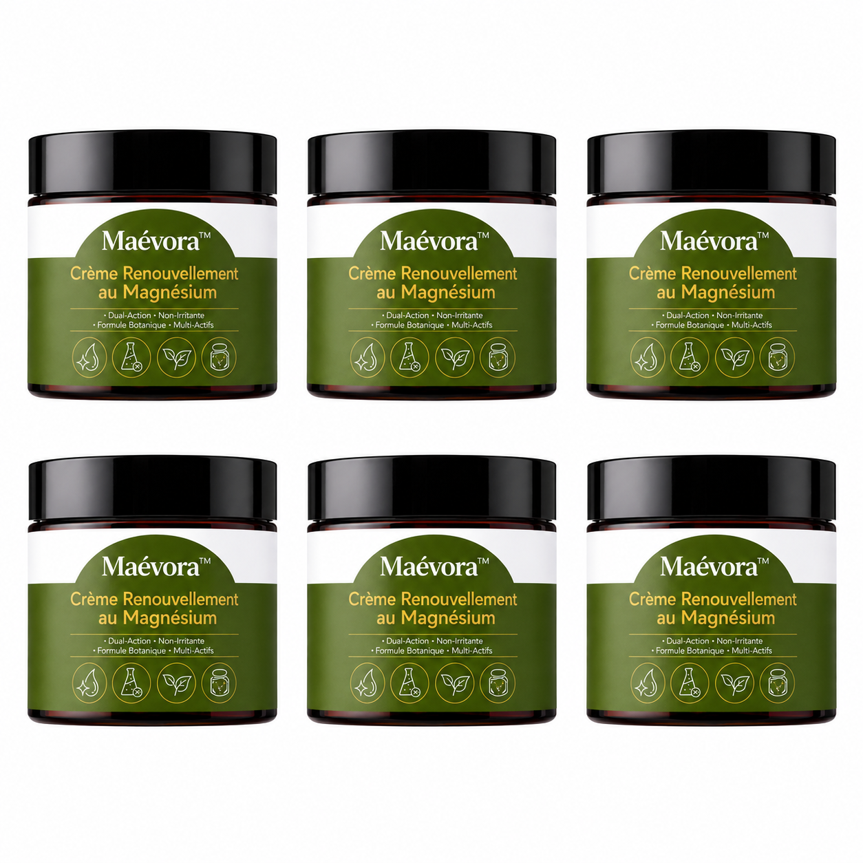 Maévora™ Crème Renouvellement au Magnésium | Répare la peau, efface imperfections et apaise les plaques en 7 minutes !
