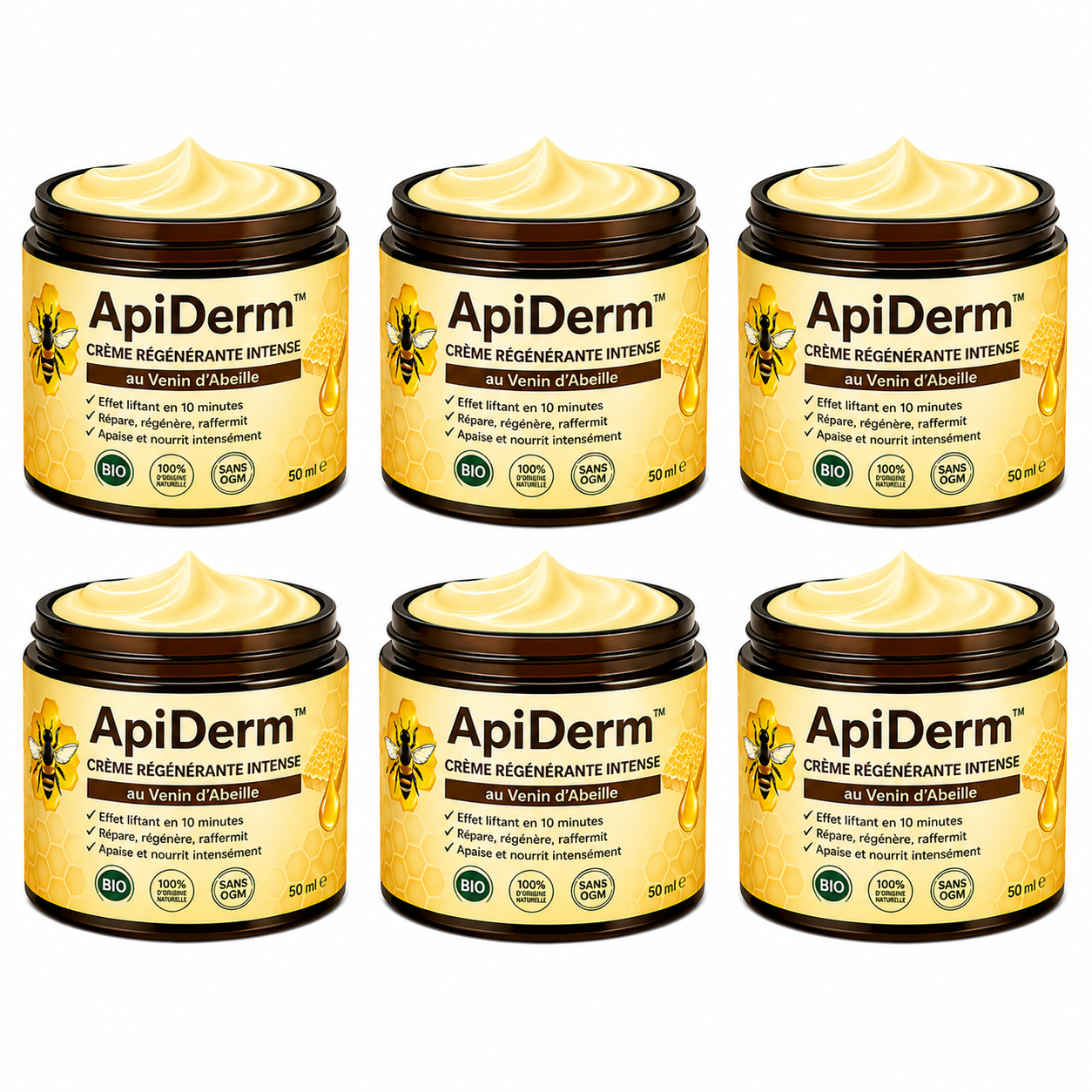 ApiDerm™ Crème Régénérante Intense | Répare et raffermit votre peau en 10 minutes !