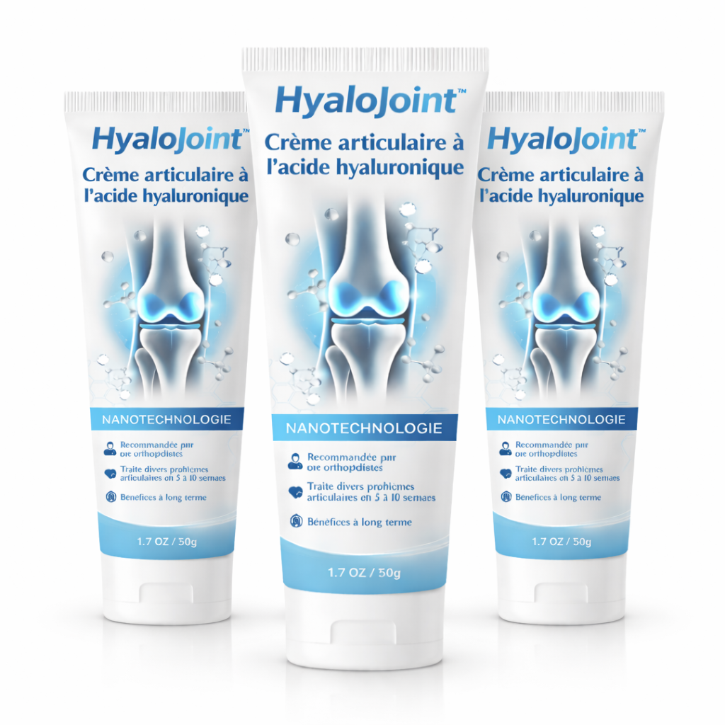 HyaloJoint™ Crème articulaire | Soulage la douleur aux genoux et aux articulations jusqu’à 87 % en 24 heures !