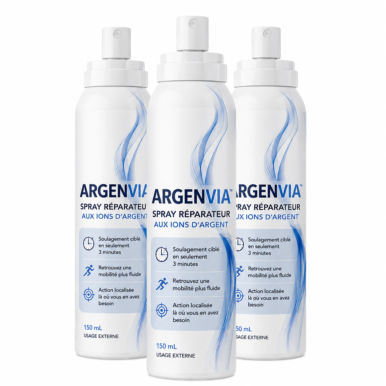 Argenvia™ Spray Réparateur Articulations aux Ions d’Argent | Réparez les articulations et stoppez la douleur en 3 minutes !