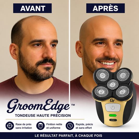 GroomEdge™ Tondeuse Haute Précision | Élimine tous les poils en 90 secondes – sans douleur, sans irritation!