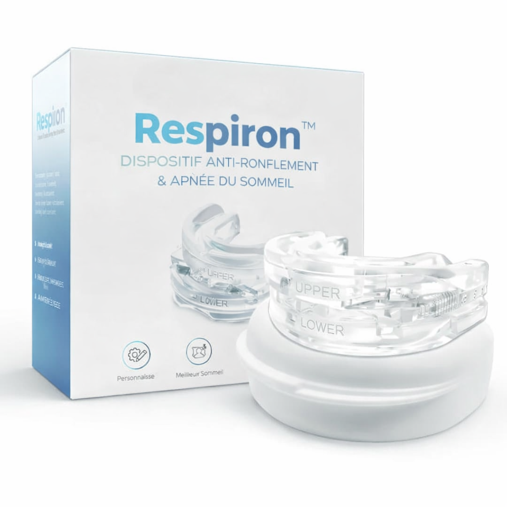 Respiron™ Dispositif Anti-Ronflement & Apnée du Sommeil | Respirez librement et dormez profondément dès la première nuit !