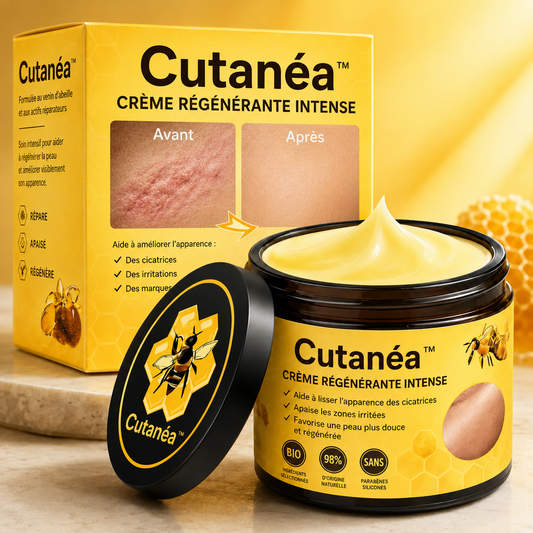 Cutanéa™ Crème Régénérante Intense | Répare et raffermit votre peau en 10 minutes !