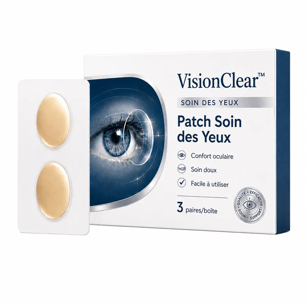 VisionClear™ Patch Soin des Yeux | Soulagez la fatigue oculaire et voyez plus clair sans gouttes ni lunettes spéciales !