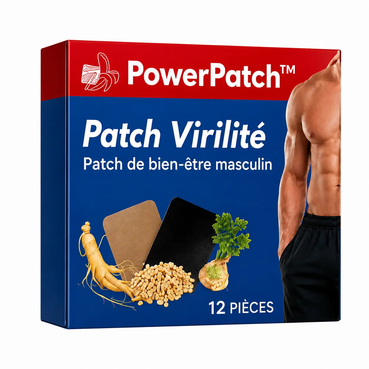 PowerPatch™ Patch Virilité | Érections durables en seulement 3 jours ! 3x plus épaisses et plus longues !