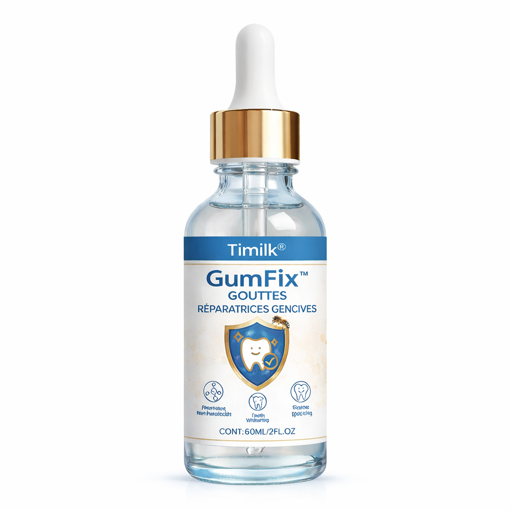GumFix™ Gouttes Réparatrices Gencives | Stoppez les saignements et réparez vos gencives en quelques jours !