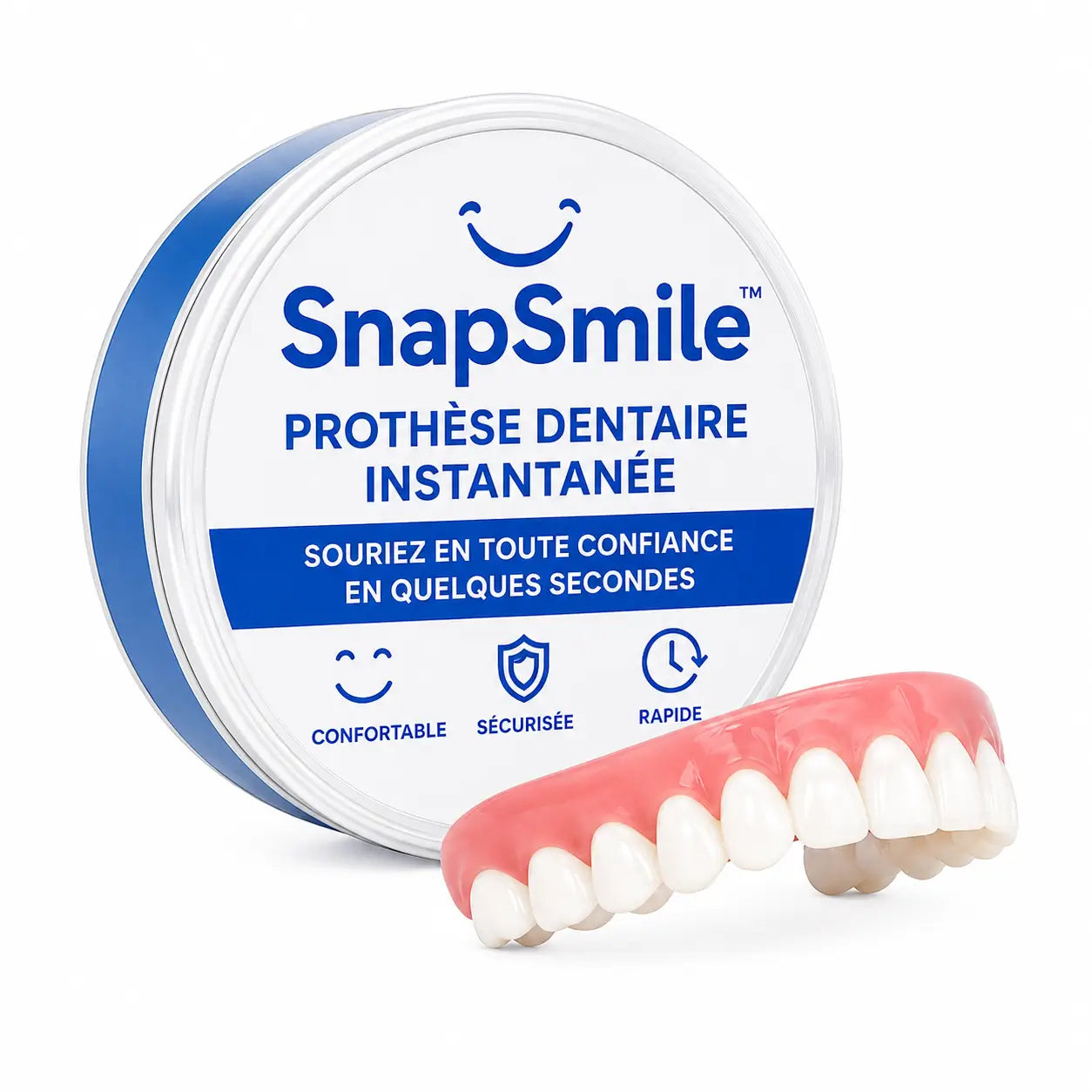 SnapSmile™ Prothèse Dentaire Instantanée | Un sourire éclatant sans dentiste en 10 secondes !