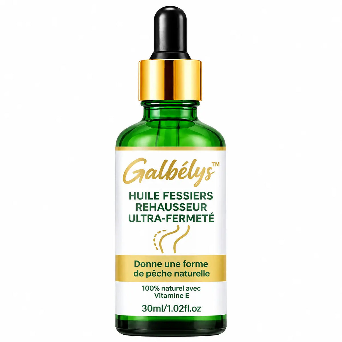 Galbélys™ Huile Fessiers Rehausseur Ultra-Fermeté | Obtenez un fessier galbé et bombé en 7 jours chrono!